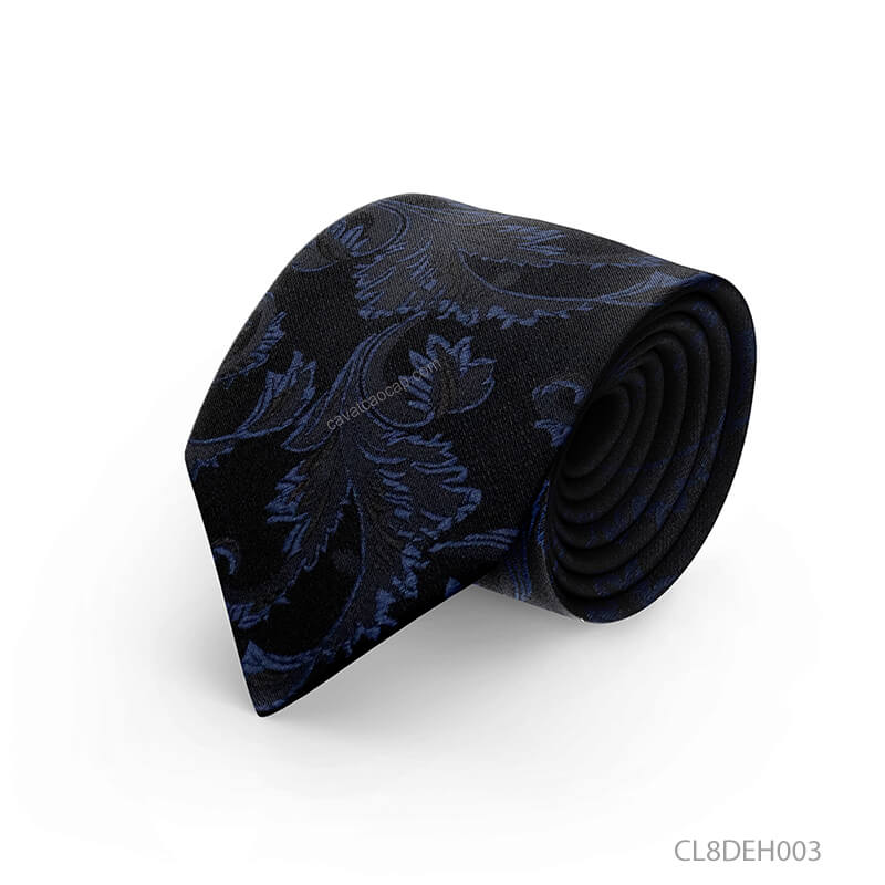 những mẫu cà vạt đen họa tiết chìm, paisley nổi bật