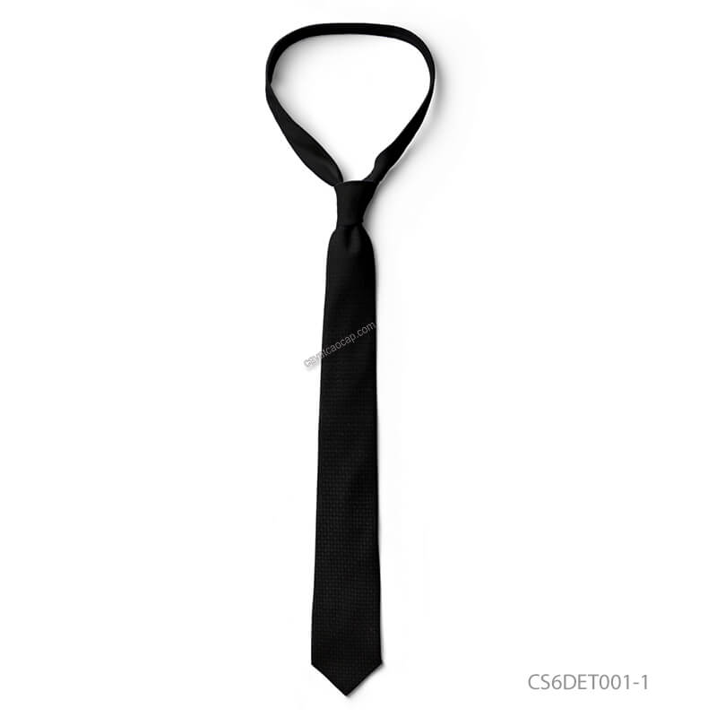 Mẫu thiết kế cà vạt đen đơn giản, tinh tế